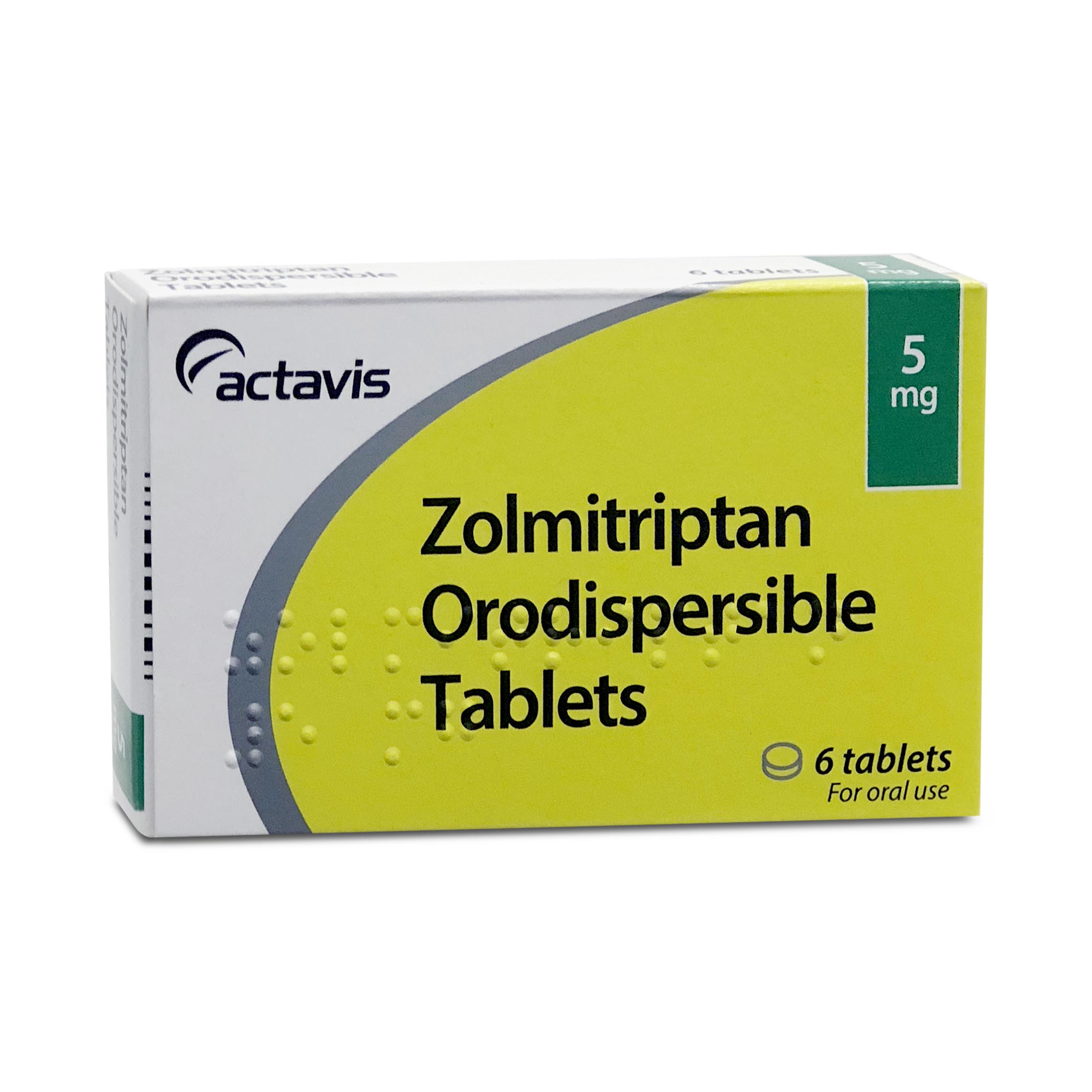Zolmitriptan 5mg Orodispersible tablets 6 tablets Actavis